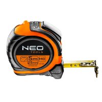 neo tools 5 m maßband magnetisch schwarz orange