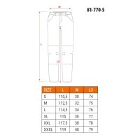 Warnschutz Regenhose EN ISO 20471 orange M