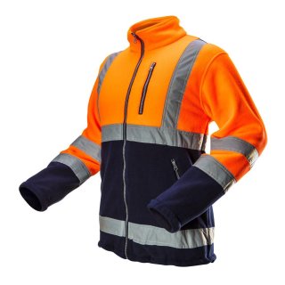 Warnschutzjacke aus Polar Fleece 280g/m² orange XL