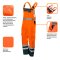 Neo Arbeitslatzhose m. Reflektoren wasserabweisend orange L/52