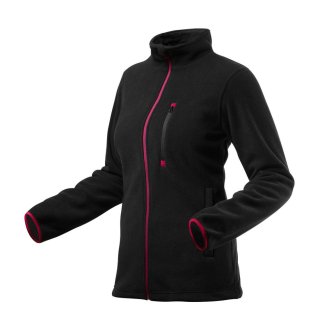 Damen Polar-Fleecejacke 300g/m², NEO schwarz L (40)