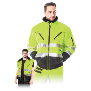 Warnschutzjacke 4 in 1 gelb Leber & Hollman