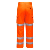 warnschutzhose von portwest für damen vordere hintere ansicht