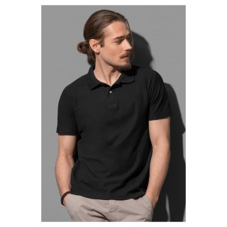 Poloshirt 100% Ringspinn-Baumwolle schwarz S-XXL blau grau