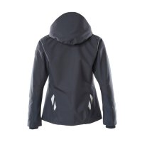 hardshelljacke schwarzblau für damen rückenansicht