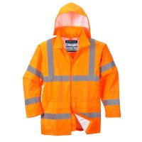 portwest warnschutz regenjacke für herren h440 ansicht von hinten