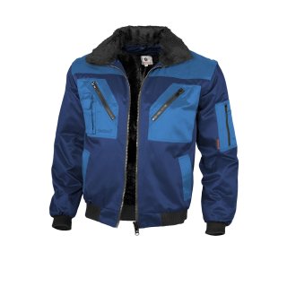 Qualitex Pilotenjacke zweifarbig, Größe: 3XL, Farbe: marine/royal