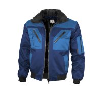 Qualitex Pilotenjacke zweifarbig, Größe: 3XL, Farbe: marine/royal