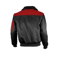 Qualitex Pilotenjacke zweifarbig, Größe: 4XL, Farbe: schwarz/rot