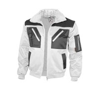 Qualitex Pilotenjacke zweifarbig, Größe: 3XL, Farbe: weiß/grau