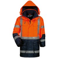 WALLACE Warnschutz-Parka Orange/Marine Größe XS - XXXXL