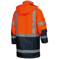 WALLACE Warnschutz-Parka Orange/Marine Größe...