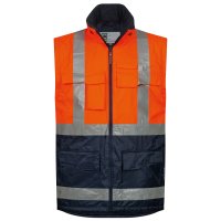 WALLACE Warnschutz-Parka Orange/Marine Größe XS - XXXXL