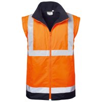 TRAVIS 4in1 Warnschutz-Parka Orange/Marine Größe S - XXXXL