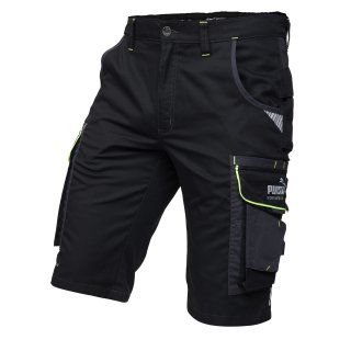 Puma kurze Arbeitshose Workwear Precision X Shorts Schwarz/Neon 44