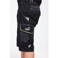 Puma kurze Arbeitshose Workwear Precision X Shorts Schwarz/Neon 44