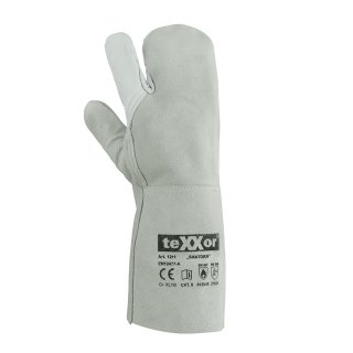 teXXor® 3-Finger-Schweißerhandschuhe SANTORIN, Natur, Größe 10