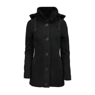 Brandit Damen Square Fleece Outdoorjacke, Schwarz