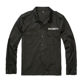 Brandit Security US Langarm-Shirt, Schwarz