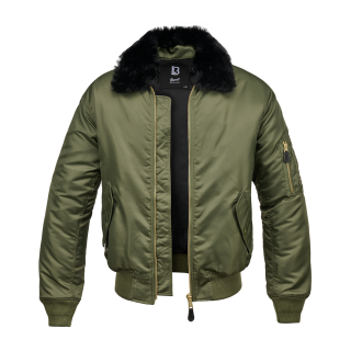 Brandit MA2 Fur Collar Outdoorjacke Größe S Farbe Oliv