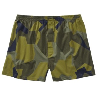 Brandit Boxer-Shorts Größe S Farbe Schwedisches Tarnmuster M90