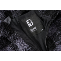 Brandit Teddyfleece Outdoorjacke Größe S Farbe Schwarz/Grau