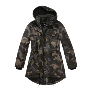 Brandit Damen Marsh Lake Parka Größe XS Farbe Dunkles Tarnmuster