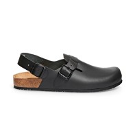 Abeba (8045) Clog Berufsschuhe Nature OB schwarz 34