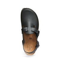 Abeba (8045) Clog Berufsschuhe Nature OB schwarz 34