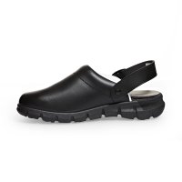 Abeba (7315) Clog Berufsschuhe Dynamic OB mit Aufdruck schwarz/braun 35