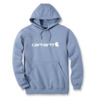 Carhartt Hoodie signature logo sweatshirt Hellblau XS