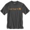 Carhartt Arbeitsshirt core logo t-shirt Carbon XS