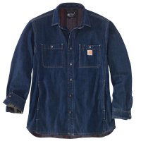 Carhartt Arbeitsjacke denim fleece Blau S